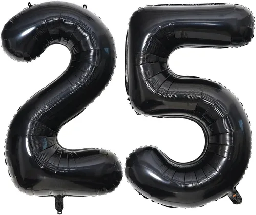 Miniatura 37 de Globos de 40 pulgadas negros con número 0 de helio, globos negros gigantes con número 0 para decoraciones de fiesta de cumpleaños, aniversario, baby