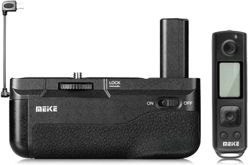 Meike MK-A6300 PRO Batería Grip Controlador remoto incorporado hasta 100M para controlar el disparo para cámaras Sony A6100 A6400 A6300 A6000