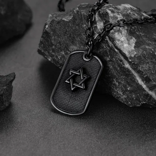 Miniatura 9 de FaithHeart David of Star Collar para hombres y mujeres, collar con colgante de estrella judía, acero inoxidable, amuleto hebreo, caja de regalo