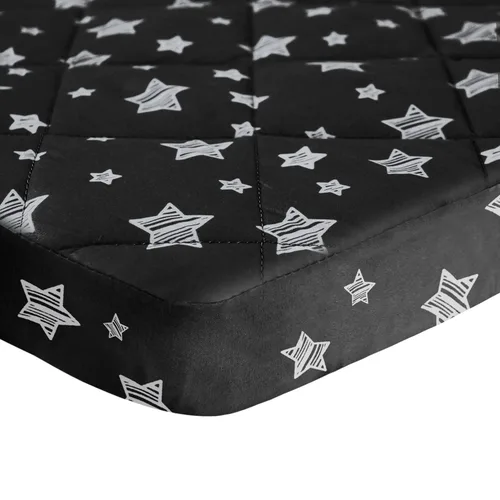 Miniatura 2 de Sábanas Ajustables para Pack and Play, Transpirables Gruesas para Parque de Juegos con Estampado Encantador 39"×27"×5" Compatible con Graco Pack n