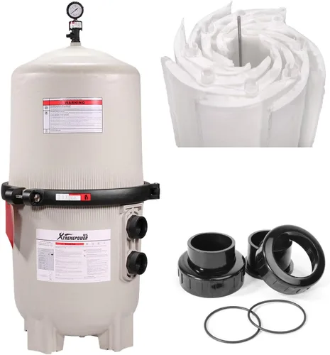 Miniatura 8 de XtremepowerUS Filtro de alberca de tierra infusora DE para piscina y spa enterrada, 48 pies cuadrados. 96 galones por minuto. Filtro de piscina
