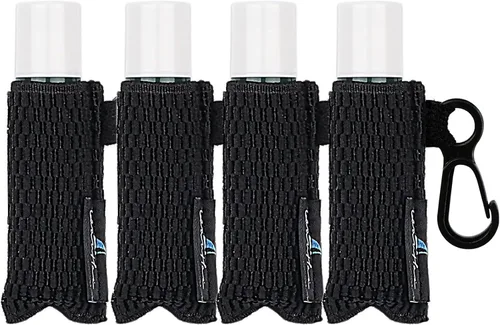 QIANHAI Llavero Mangas para lápiz labial, bolsa de clip para lápiz labial, funda elástica para bálsamo labial, soporte elástico, accesorios de