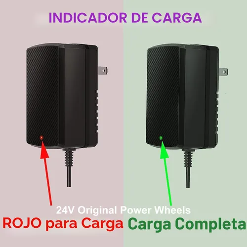 Miniatura 5 de Cargador de 24V para juguetes de coche de montar para niños 24 voltios cargador de batería Wrangler SUV Kid Trax Dynacraft coche de juguete Jeep ATV