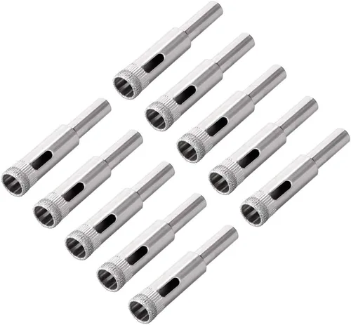 Miniatura 7 de uxcell Brocas de diamante de 0.157 in, sierras de agujero para azulejos de vidrio, porcelana, mármol, botellas de cerámica, ollas de ladrillo