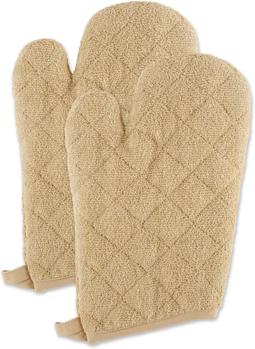 Miniatura 28 de DII Basic Terry Collection - Guante de horno acolchado 100% algodón, color marrón, 2 piezas
