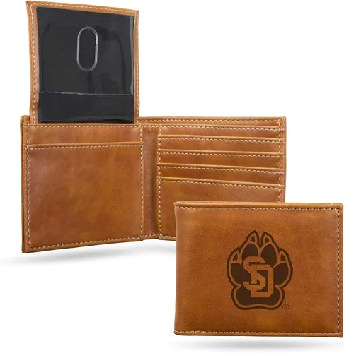 Miniatura 121 de NCAA Rico Industries Cartera Billetera con Grabado Láser Cartera Billetera con Grabado Láser - Diseño Delgado - Gran Regalo