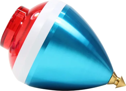 Miniatura 2 de Spintastics Quicksilver Hybrid Spin Top - Punta fija (azul y rojo)