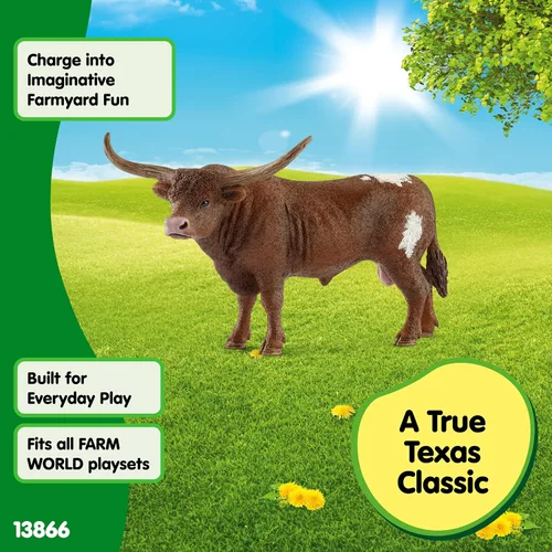 Miniatura 3 de Schleich Farm World, juguetes de animales realistas para niños de 3 años en adelante, figura de juguete de toro Angus Negro