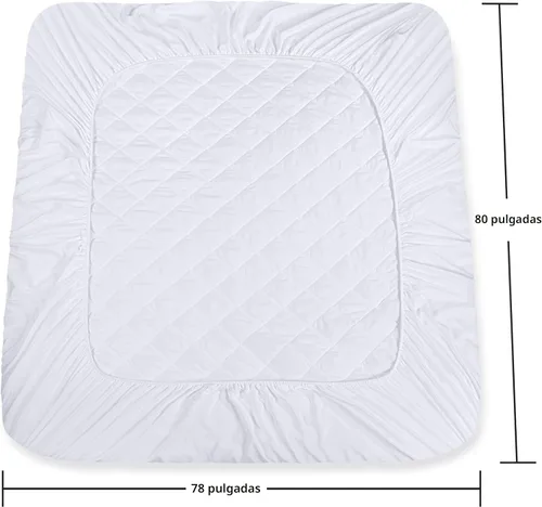 Miniatura 5 de Utopia Bedding - Cubrecolchón acolchado ajustado, protector y funda de colchón elástico con bolsillo profundo que se estira hasta 16 pulgadas, Blanco