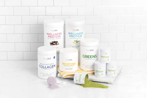 Miniatura 6 de Teami Proteína de vainilla en polvo con ingredientes orgánicos, proteína de guisante suave a base de plantas con bajos carbohidratos netos, sin OMG
