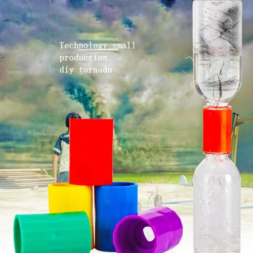 Miniatura 3 de Conectores de botella Tornado Cyclone, conector de plástico Tornado Conectores de botellas de vórtice para estudiantes Prueba de experimento