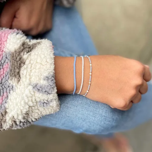 Miniatura 5 de KELITCH 10 pulseras elásticas de la amistad con borlas