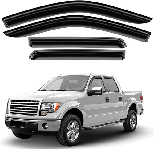 Miniatura 16 de Deflectores de ventana tintados ahumados con cinta adhesiva para ventana lateral, deflectores de lluvia compatibles con Toyota RAV4 2019-2025 - 4