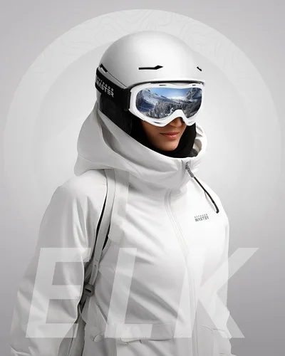 Miniatura 6 de OutdoorMaster ELK MIPS - Casco de esquí, casco deportivo de nieve y snowboard para hombres, mujeres y jóvenes Blanco Perlado