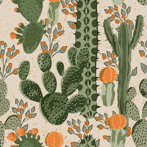 VEELIKE Papel tapiz de cactus del desierto para despegar y pegar de 17.7 x 354 pulgadas, cactus verde, suculentas, flores, prepegado, extraíble,