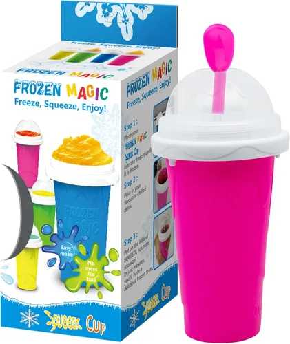 Miniatura 11 de Taza para Hacer Granizados, Fabricante de Tazas de Granizado, Taza para Jugo de Cola y Leche con Exprimidor, Taza Mágica de Congelación Rápida, Taza