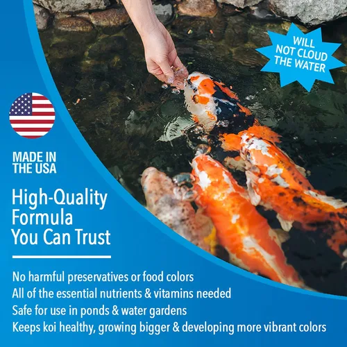 Miniatura 3 de MICROBE-LIFT Pellets flotantes de alto crecimiento y energía para estanques, jardines acuáticos y fuentes, seguros para peces dorados vivos y koi