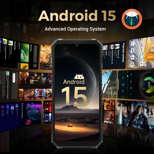 Miniatura 4 de FOSSIBOT Teléfono resistente F109S desbloqueado (2026), 24GB+256GB/2TB Android 15 Teléfono para juegos, 6.75 pulgadas FHD+1.32 pantalla dual