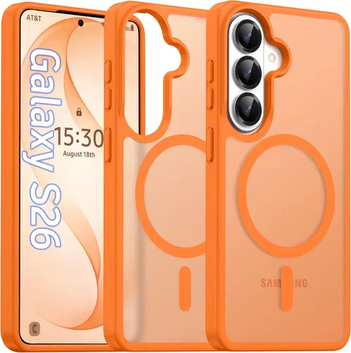 Miniatura 86 de Oterkin Funda magnética para Samsung Galaxy S24 Ultra mate, funda para teléfono S24 Ultra compatible con MagSafe, esmerilada, translúcida, a prueba