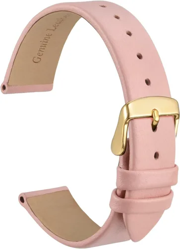 WOCCI Correas de reloj elegantes, correas de repuesto de cuero genuino para hombres y mujeres, ancho de la correa 0.315 in, 0.394 in, 0.472 in,