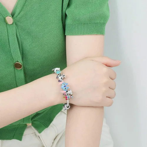 Miniatura 4 de PP.GOLDEN Collar y pulsera de puntada con texto en inglés "You are My Sunshine", joyería para niñas y niñas, regalo de cumpleaños para hija, nieta