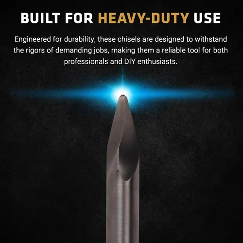 Miniatura 9 de Century Drill & Tool 87923 Cincel de martillo Bull Point, 10" SDS-Plus, fabricado en Alemania