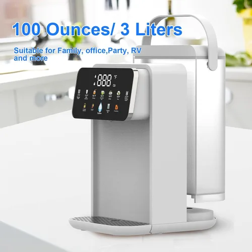 Miniatura 3 de Dispensador de agua caliente instantáneo para calefacción rápida y diseño silencioso, ajustable 7 TEMP y 7 dispensador de volumen de agua, tanque