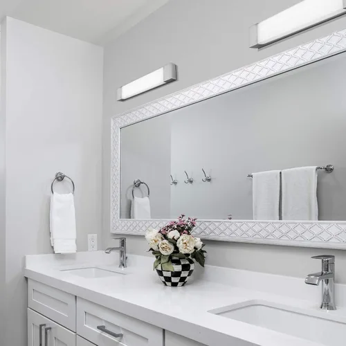 Miniatura 6 de Darcy - Lámpara LED de pared o tocador de baño de 24 pulgadas, 3000 K, en níquel cepillado