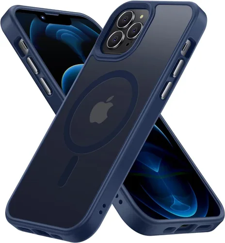 Miniatura 42 de Funda magnética diseñada para iPhone 11 Pro Max, [probada en caídas de grado militar] [compatible con MagSafe] Funda protectora delgada translúcida