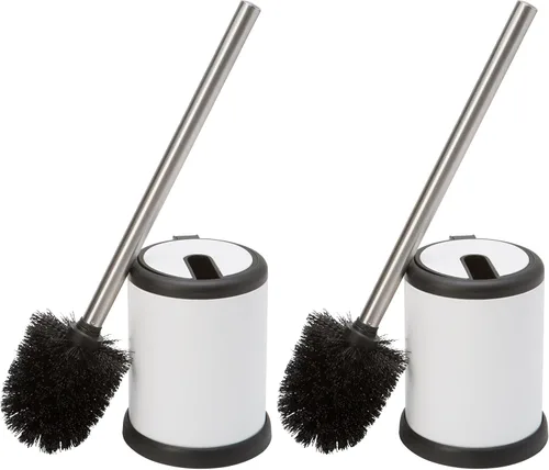 Miniatura 14 de Bath Bliss - Cepillo y soporte para inodoro Tapa de cierre automático Cabezal de 360 grados Limpieza del baño Tamaño compacto