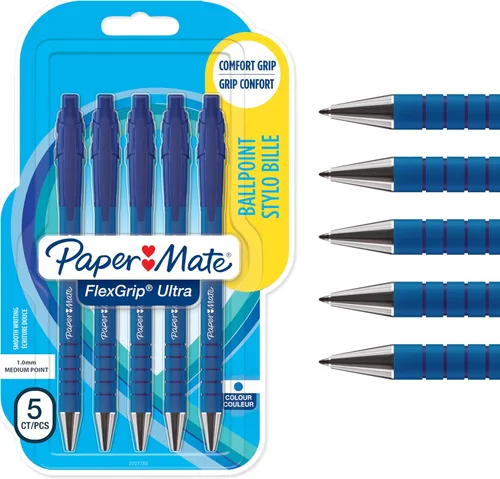 Miniatura 10 de Paper Mate Flexgrip Ultra RT - Bolígrafo retráctil (punta media, 1mm) paquete de de 2