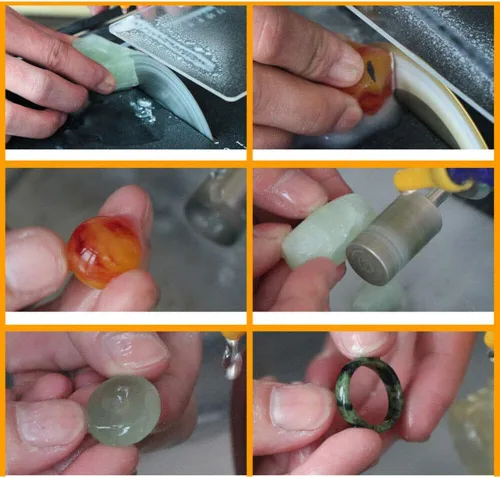 Miniatura 7 de Máquina de pulir de jade, máquina pulidora de jade de joyería, máquina de tallado de cincel ajustable de 7 velocidades, 110 V, grabado eléctrico