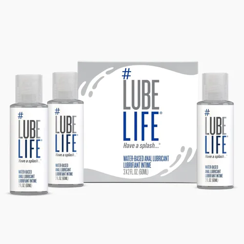 Miniatura 12 de LubeLife Lubricante anal a base de agua para hombres, mujeres y parejas: lubricante personal seguro para la ingestión, compatible con juguetes