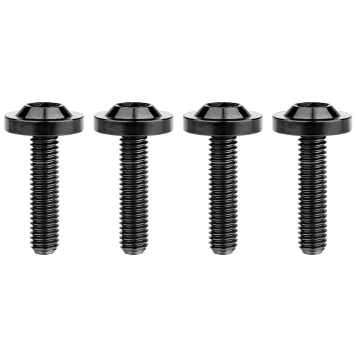 Miniatura 4 de Tornillos Torx T30 de titanio M6 10 15 20 0.984 in Torx T30 para bicicleta, motocicleta, automóvil, paquete de 4 (M6 x 0.394 in, plateado)