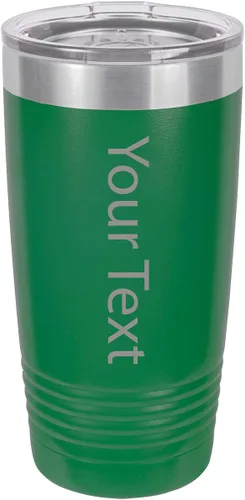 Miniatura 10 de Add Your Custom Name Laser Engraved Double-Wall Insulated Stainless Steel Tumbler 20 Oz Travel Coffee Double-Walled Travelling Car Truck Teal