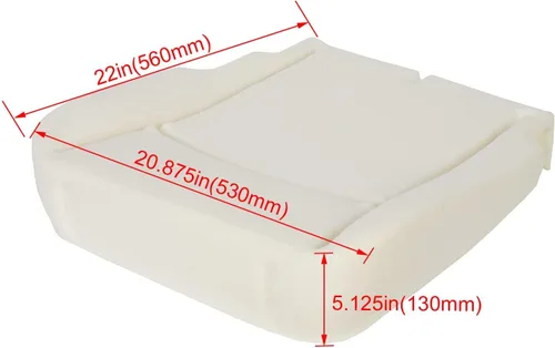 Miniatura 2 de ECOTRIC Cojín de espuma para asiento del conductor, parte inferior X5, compatible con Dodge Ram 1500 2500 3500 2009-2018, repuesto para #68050461AA