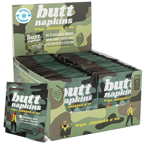 Miniatura 11 de Toallitas para el trasero – Toallitas húmedas para adultos lavables, 10 unidades individuales, tamaño para viajes, sin perfume a base de plantas