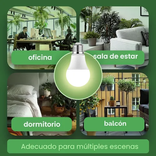 Miniatura 6 de Bombillas de cultivo Briignite LED A19, bombilla de crecimiento de espectro completo, base E26, bombilla de cultivo de 11 W, equivalente a 100 W