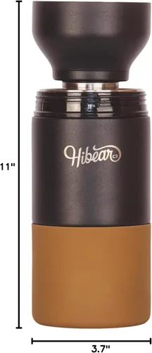 Miniatura 10 de HIBEAR Frasco de Aventura Todo el Día de 32 oz - Como se Vio en Shark Tank - La Multiherramienta Aislada de Botellas de Bebidas - Vertido Artesanal