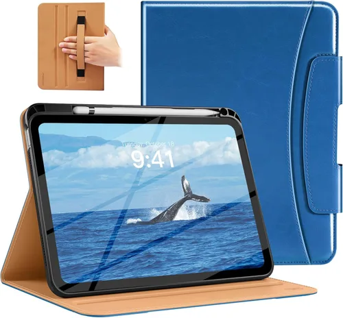 Miniatura 28 de MoKo Funda para iPad A16 de 11 pulgadas, funda para iPad de 11ª/10ª generación (2025/2022) con soporte para lápices y bolsillo, funda con soporte