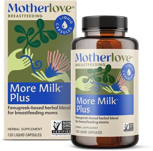 Miniatura 11 de Motherlove More Milk Plus (180 cápsulas líquidas) Suplemento de lactancia a base de fenogreco para apoyar el suministro de leche materna, sin OMG