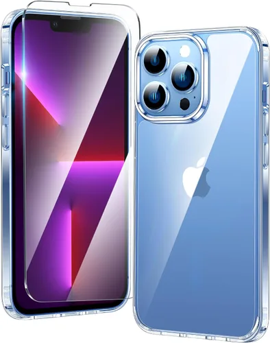 Miniatura 1047 de FNTCASE Funda para iPhone 13 Pro-Max: Fundas magnéticas transparentes compatibles con Magsafe Slim anti amarillamiento protección contra caídas
