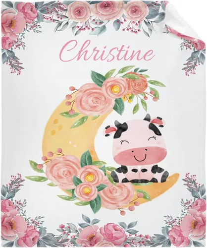 Miniatura 22 de Manta personalizada con nombre, manta personalizada para bebé, regalos conmemorativos para envolver cumpleaños de niños pequeños, mariposa