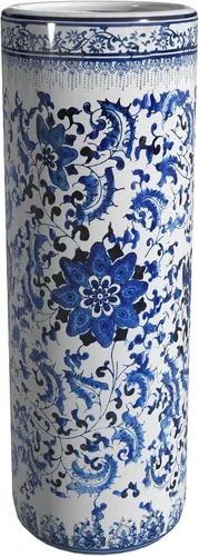Miniatura 9 de Idea de regalo para decoración casera elegante de calidad fina - Depósito clásico para guardar paraguas y bastones de porcelana china de 24 pulgadas