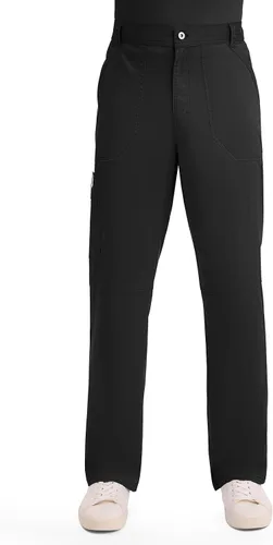 Miniatura 8 de Cherokee Mens Scrub Pants with Cargo Pockets, Two-Way Stretch Modern fit Button Closure with Inside Drawstring Pants - WW140