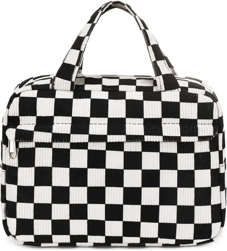 Miniatura 6 de Bolsa de maquillaje para mujer, bolsa de cosméticos grande, organizador de maquillaje, bolsas de aseo de viaje, bolsa impermeable con cremallera