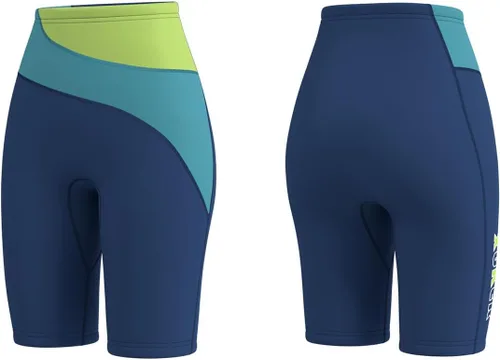 Miniatura 6 de XUKER Pantalones cortos de neopreno para mujeres y hombres, pantalones de neopreno de 0.118 in para deportes acuáticos, piscina, natación