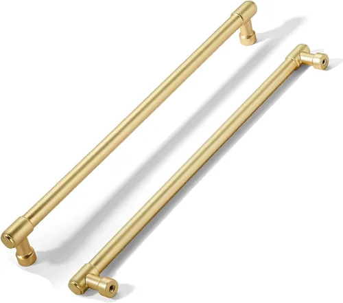 Miniatura 116 de khtumeware - Juego de 2 tiradores grandes para gabinete, diámetro 1-3/4 pulgadas, zinc resistente, para cajones, puertas y tocadores, color latón
