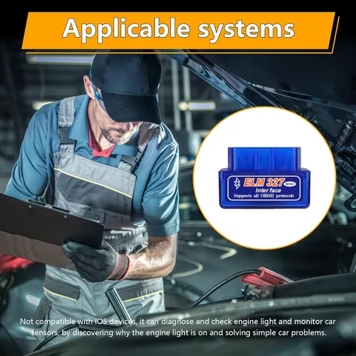 Miniatura 6 de Dickno ELM327 OBDⅡ Escáner de diagnóstico automático para coche, herramienta de escaneo Bluetooth automotriz profesional y lector de código