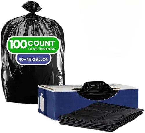 Miniatura 10 de Plasticplace Bolsas de basura de 20-30 galones │ 0.7 mil │ Revestimientos blancos para botes de basura │ 30 pulgadas x 36 pulgadas (200 unidades)